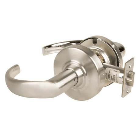 SCHLAGE Grade 1 Passage Latch, Sparta Lever, Non-Keyed, Satin Nickel Finish, Non-Handed ND10S SPA 619